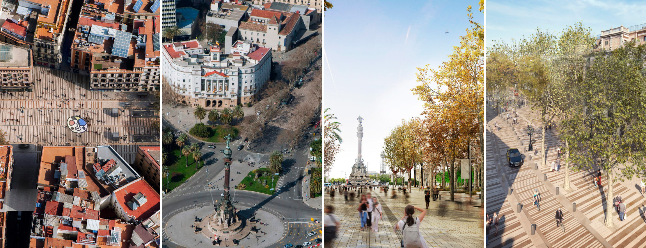 Render de obras terminadas de la Rambla